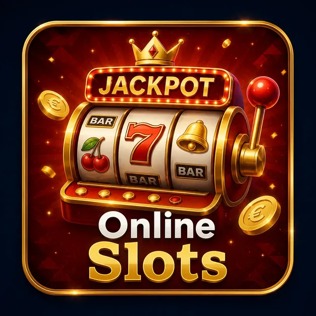 Gold slot machine icon with jackpot symbols at Rollino